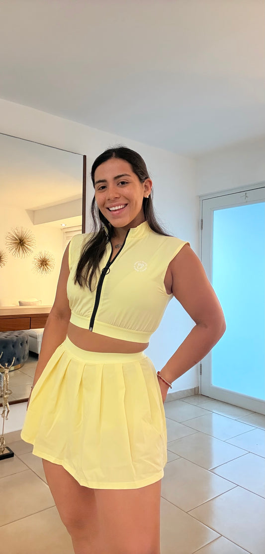 Sporty Chic Skirt Set