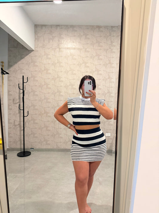 Knit Navy Set