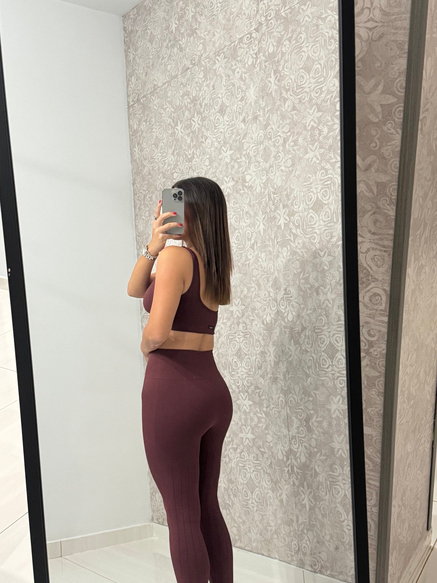 Wine Activewear Set