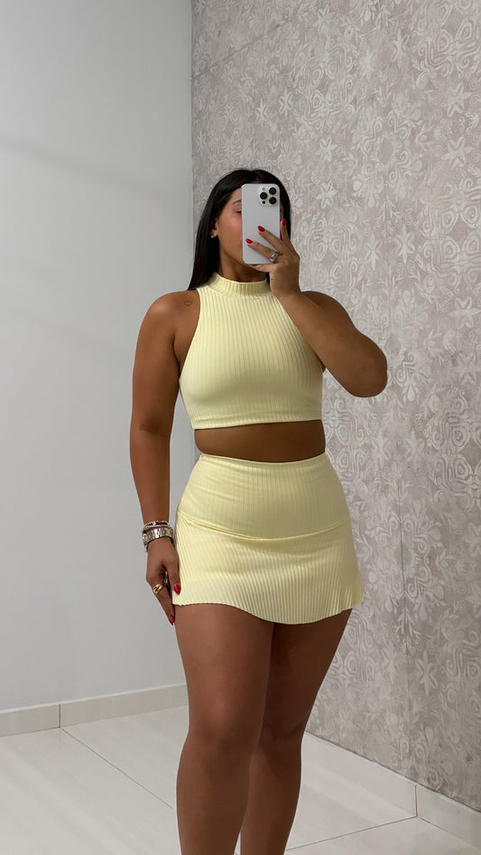 Crop Top & Skort Set
