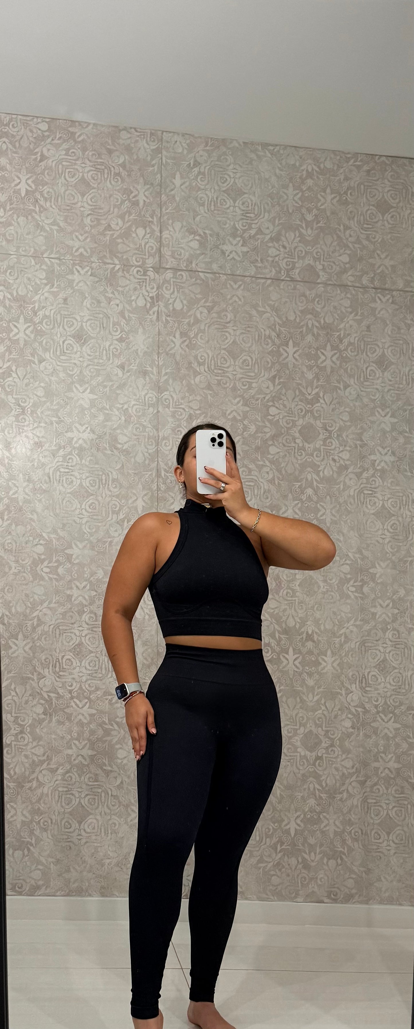 Black High Neck Set