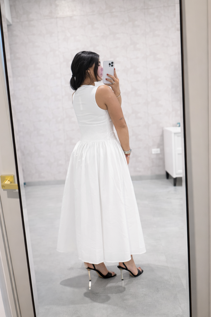 Off White Midi Dress