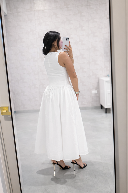Off White Midi Dress