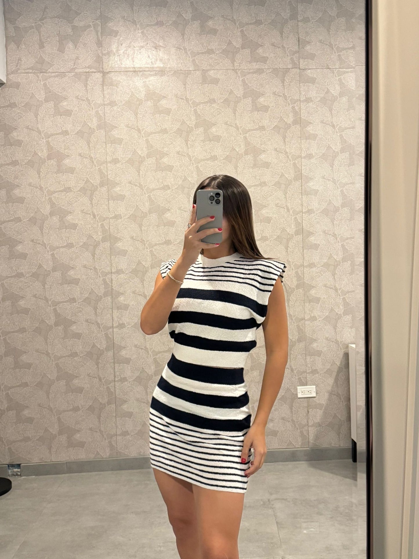 Knit Navy Set