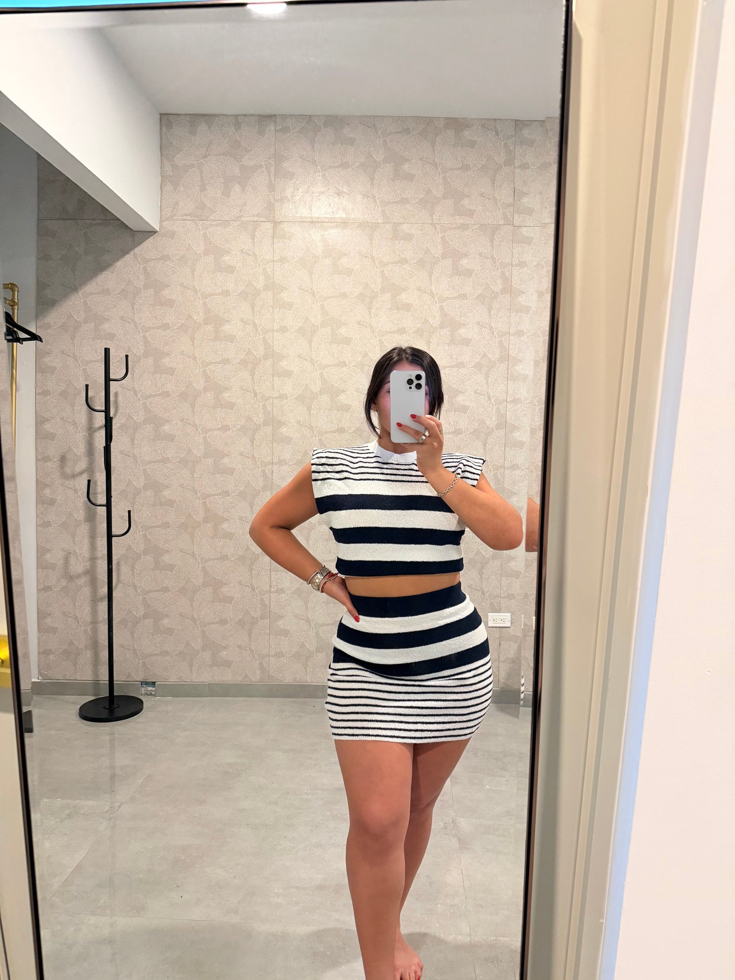 Knit Navy Set