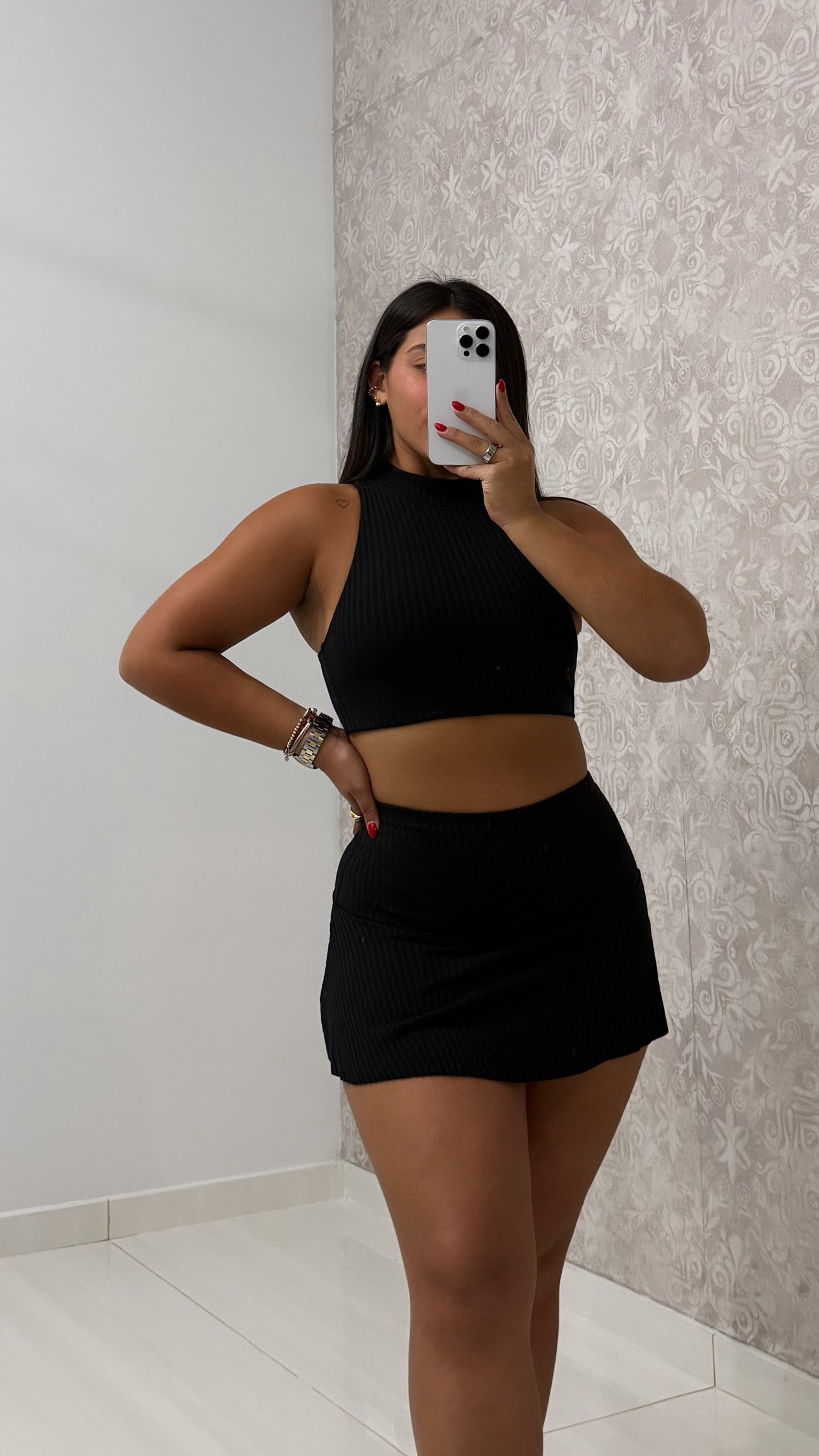 Crop Top & Skort Set