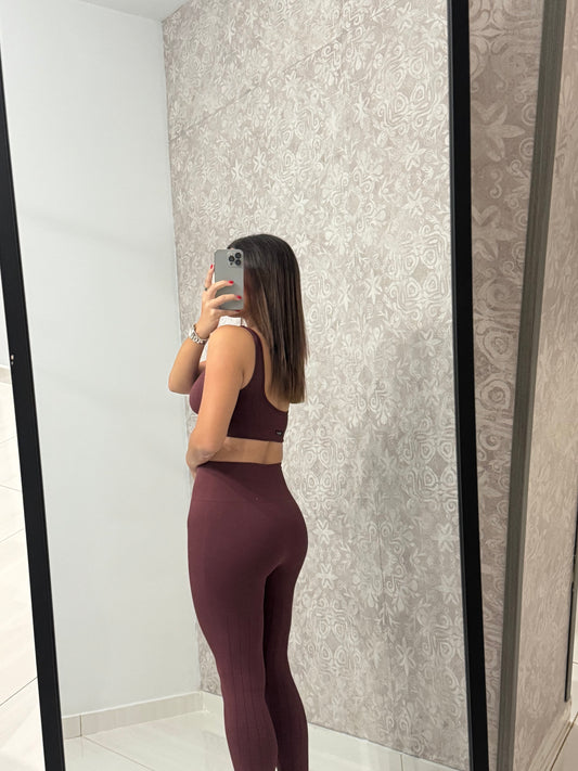 Wine Activewear Set