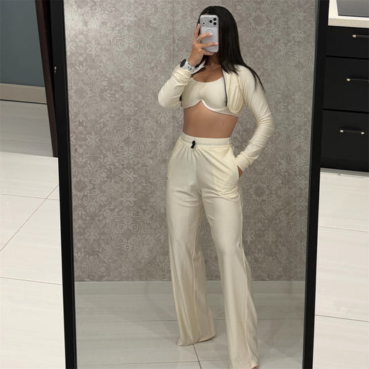 3 Piece Set – Sports Bra, Jacket & Pants