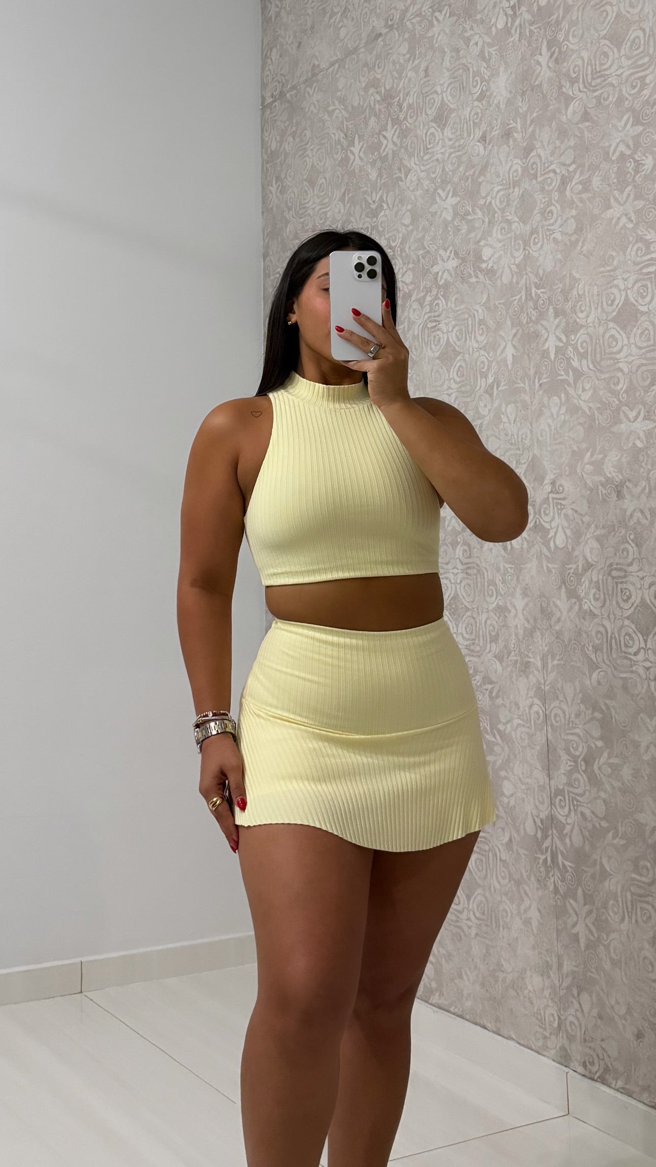 Crop Top & Skort Set