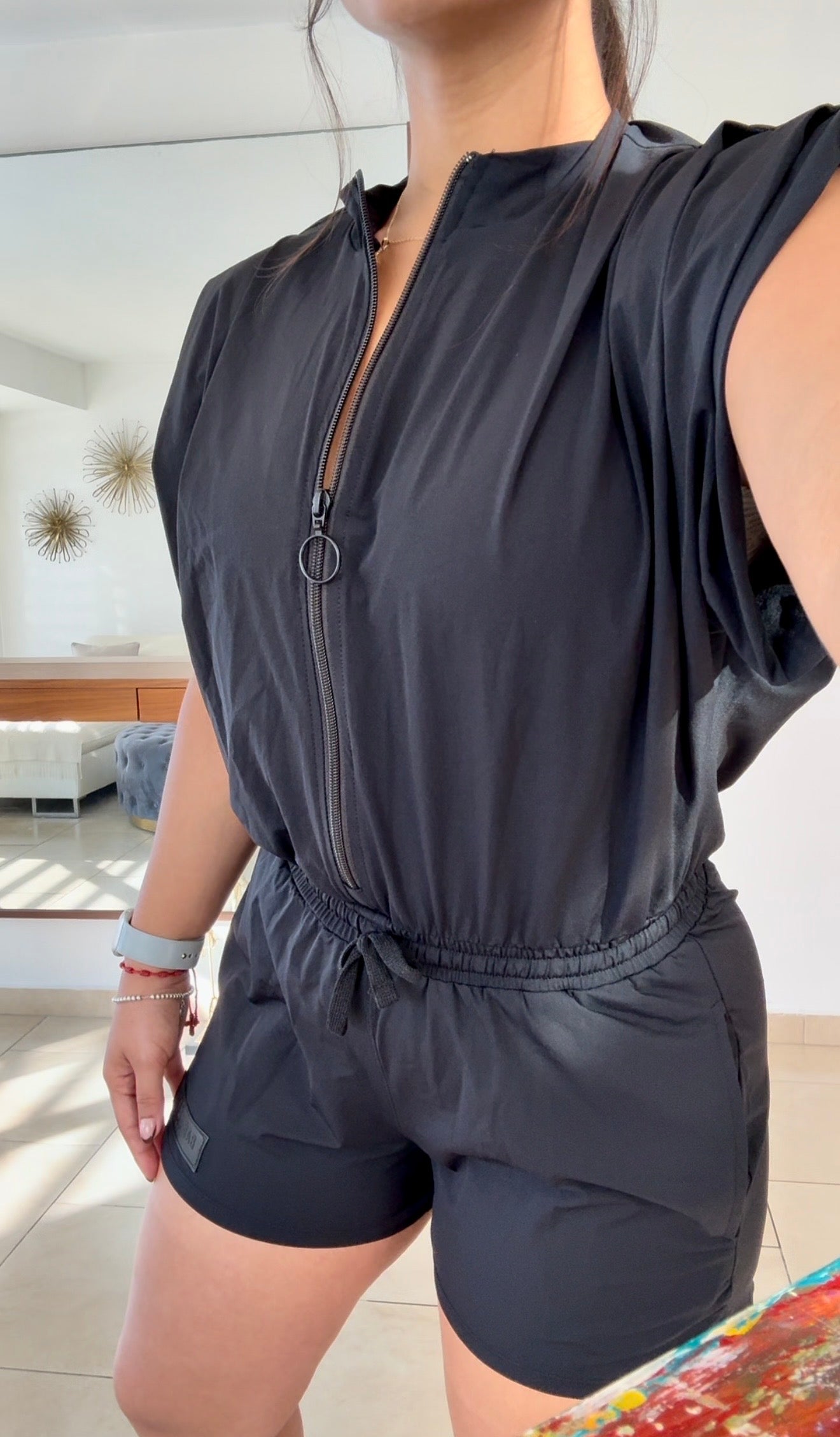 Black Sport Jumpsuit